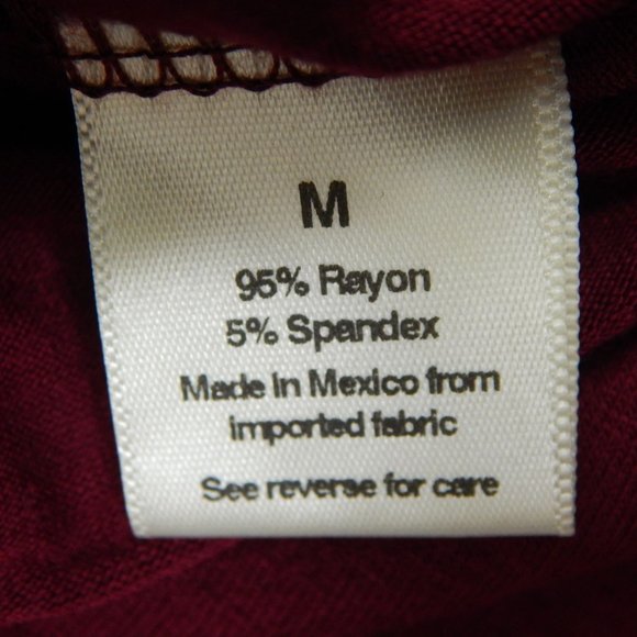 L.A Hearts Flutter Sleeve Crop Tank Top Womens Pacsun Burgundy Size M - Picture 7 of 8